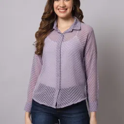 Women Regular Fit Solid Spread Collar Casual Shirt-image-26