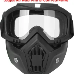FACE MASK NEW FOR BIKE HELMET AB With Soft Foam Padded Detachable Mouth Filter For cycling Bike Off Road Racing Blowtorch Safety Goggle-97