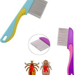 Lice Comb for Women, Men & Kids Hair - Nits, Dandruff Multicolor-image-48