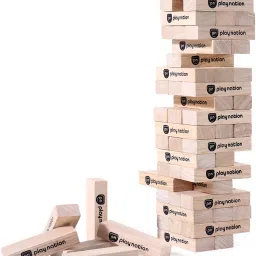 Premium 54 Blocks Wooden Stacking & Tumbling Tower Game for Kids-picture-29