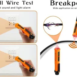 balrama M-10 12~1000V AC Non Contact Voltage Tester Alert Pen Detector Breakpoint Finder LED Digital Test Pencil LCD Electric Voltage Detector Tester AC/DC 12-1000 Volt image 4