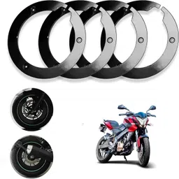 sunriders Bike Wheel Cover 17 Inch For Bajaj Ns 200 Black Pack of 4 Pc Wheel Cover For NA NA-picture-7