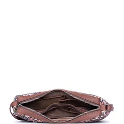 ZOUK Floral Printed Structured Sling Bag image 5