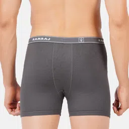 Ramraj Men Pack Of 3 Assorted Solid Cotton Target Trunks image 3