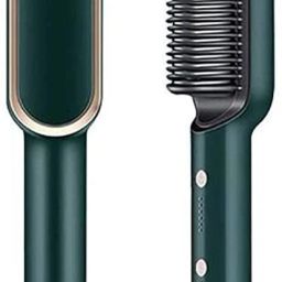 TraDify All Electric Hair Straightener Brush Straight Quick Iron Hot Comb Hair Straightener Brush-image-19