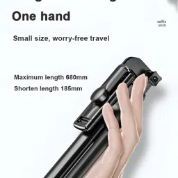 TWS Adjustable Selfie Stick and Tripod with Mobile Phone Stand Feature Bluetooth Selfie Stick image 4