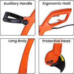 oriley 400W Corded 22cm Cutting Diameter Portable Electric String Cutter Machine Corded Grass Trimmer image 3