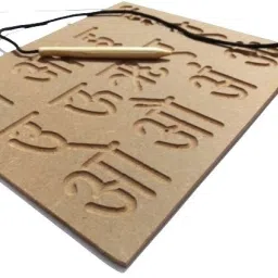 ashmi Capital & Small Alphabet And Number And Hindi Vowels Tracing Slate Board image 4