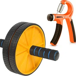pheonix Combo of Ab Wheel Roller with Hand Gripper for Men & Women Fitness Accessory Kit Kit-picture-4