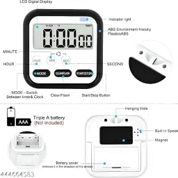 asep Digital White Clock image 2