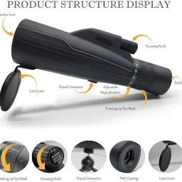 AADGEX Long Range Zooming Monocular Telescope with Portable Stand Catadioptric Telescope image 2