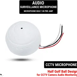 Octec High-Sensitivity Noise-Canceling CCTV Microphone, 20m Range, 100m² Coverage Camera Microphone image 4
