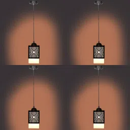 Wooden Hanging Lamp Without Bulb(PACK OF 4) Pendants Ceiling Lamp-picture-15