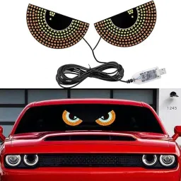 Devil Eyes For Car, Trucks Windows Windshield, Car Décor LED Smart Strobe Light Car Fancy Lights-image-37