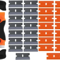 WOWSOME 2 Side Scraper tool 15 Plastic & 15 Steel Blades for remove Glue, Labels, Decals for Computers, Mobiles, Gaming, Laptops-image-19
