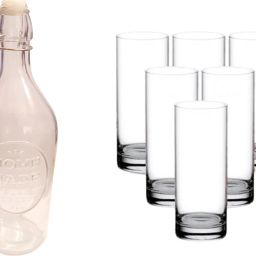 BOTTLE, 6GLASS NDR37 Jug Bottle Glass Set-image-79