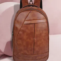 Large 32 L Laptop Backpack Classic Synthetic Leather Office College Business Shoulder Backpack For Unisex-picture-10