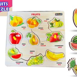 Educational Board Games Fruits matching Puzzle Board 3D Books Jigsaw puzzle-image-17