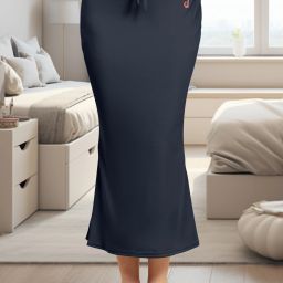Trendmalls New.P01-Grey-S Lycra Blend Petticoat-image-47