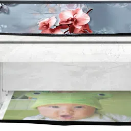 JMT Printer Cover For HP Deskjet 2132 All in One Printer (Grey Floral Print) Printer Cover-image-96