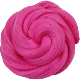 Fluffy Floam Toy Slime Scented Stress Relief Toy for Kids and Adults (Hot Pink)-100 gm Pink Putty Toy-image-26