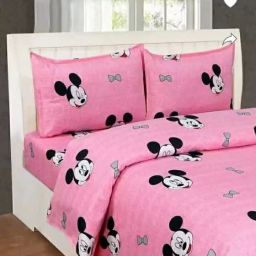 240 TC Polycotton Double Printed Fitted (Elastic) Bedsheet-image-45