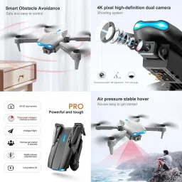 swa mi Foldable Drone WiFi Camera Remote-Control-Quadcopter, Gesture Drone 2 Batteries1 Drone image 2