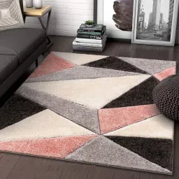 shag weaving Multicolor Polyester Carpet image 2