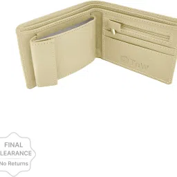 Men Casual Beige Artificial Leather Wallet - Regular Size-image-6