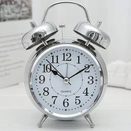 Analog Silver Clock-27