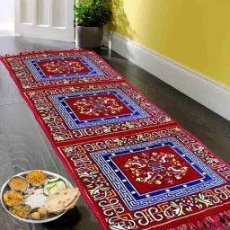 Maroon Velvet Area Rug-13