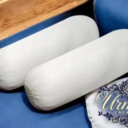 Round Microfibre Solid Bolster Pack of 2-image-85