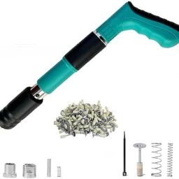 Concrete Nail Gun, Silencer Shot Nail Grab, Steel Nails Gun Heavy Duty Fast Hitting Rivet Gun-image-88