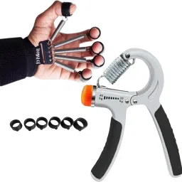 Hand Grip Strengthener and Adjustable Resistance Gripper, 10-40 kg, Set Fitness Accessory Kit Kit-image-43