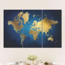 the art house Multicolour Canvas Framed Landscape Art Panel-picture-29