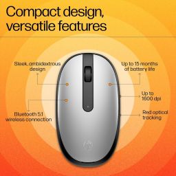 HP 240 Wireless Ambidextrous Optical Gaming Mouse with Bluetooth image 3