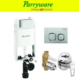 Half Frame Concealed Cistern, with divater body upper espiron set of 1 pic 020 Dual Flush Tank-image-99