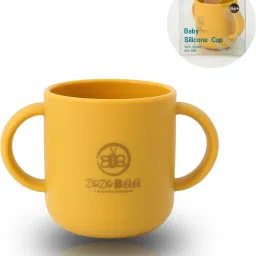 Silicone Baby Drinking Open Tiny Cup with Two Handles | Bpa-Free, Non Sippy Cup- Food Grade Silicone-28