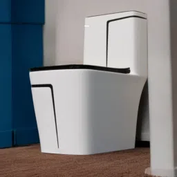 lurexa C/T01 Premium Quality White commode with Black Finishing Line and Round Flush Button Western Commode image 3