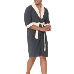 Grey Large Bath Robe-image-7