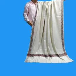 Royal-E-Kashmir Cashmere Solid Men Shawl-image-23