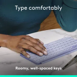 Logitech Keys-To-Go 2 Bluetooth Handheld Multi-device Keyboard Compatible with Desktop, Laptop, Mac image 4