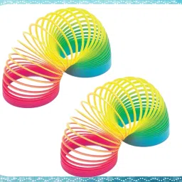 Rainbow Spring Magic Spring Gag Toy for kids (Packof 2pcs)-L586 Slinky Magic Spring Gag Toy-1