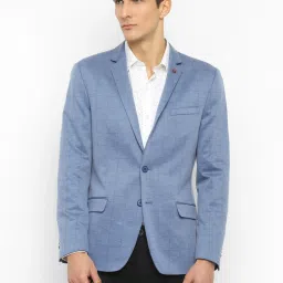 Men Checkered Single Breasted Casual Blazer-image-61