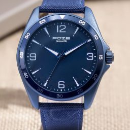 Poze Blue Strap with Blue Dial Analog Watch - For Men SP70037QL01W-image-10