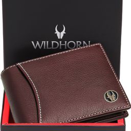 wildhorn Men Casual Maroon Genuine Leather RFID Wallet-picture-20