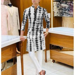 Men Printed Cotton Silk Straight Kurta-image-52