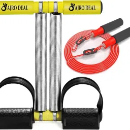 Double Spring Tummy Trimmer for Ab Training, Body Tone & Adjustable Jumping Rope Ab Exerciser-21