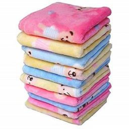 AMB Teady Bear Print Kid's Hankey Handkerchief Women Soft Cotton Hankies Ladies hanky set for women ["Multicolor"] Handkerchief-image-24
