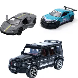 1:36 Metal Car Openable Doors,Lights-music Pack-3(COLOUR AS PER STOCK)-image-61